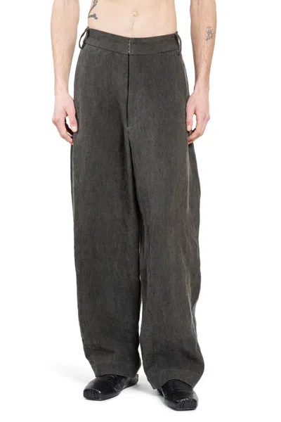 Uma Wang Trousers In Gray