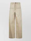 Uma Wang Trousers Having Back Pockets And Belt Loops In Neutral