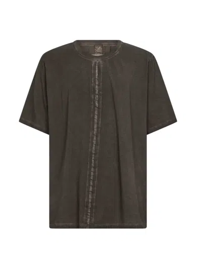 Uma Wang T-shirt With Detailed Stitching In Gray