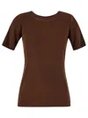 Uma Wang Crew Neck T-shirt In Brown