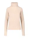 Uma Wang High Neck Sweater In Nude