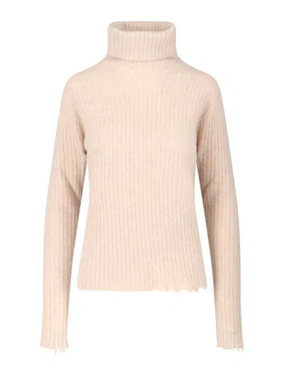 UMA WANG TURTLENECK SWEATER - BEIGE