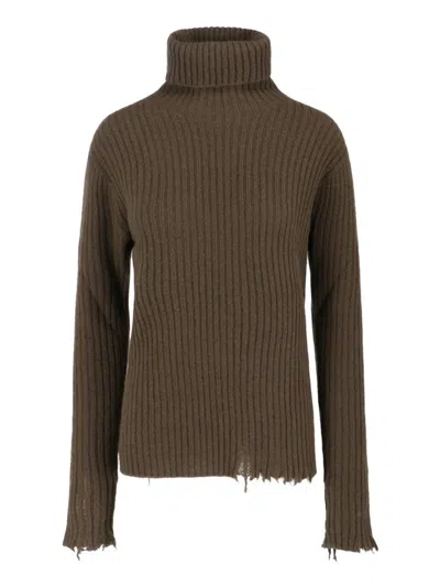 UMA WANG TURTLENECK SWEATER - GREEN