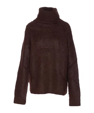 Uma Wang Turtleneck Sweater In Brown