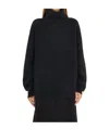 Uma Wang Maglia Collo Alto In Cashmere In Black