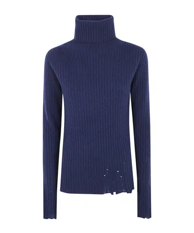 Uma Wang Turtleneck Sweater In Blue