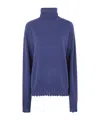 Uma Wang Ribbed Turtleneck Sweater In Blue