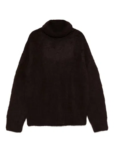 Uma Wang Turtleneck Sweater In Brown