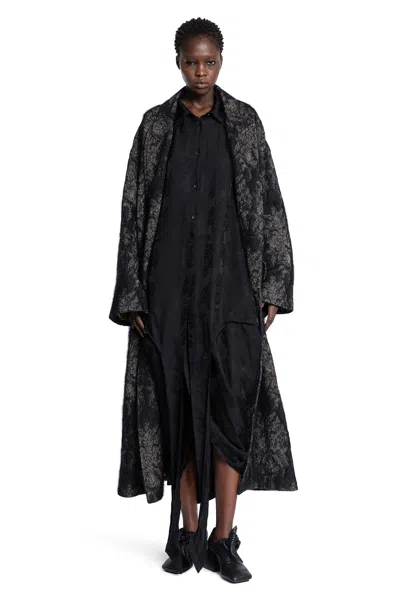 Uma Wang Twig Jacquard Shirt In Black