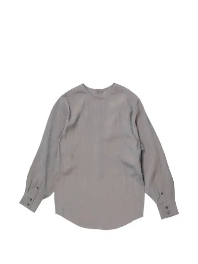 Uma Wang Tyler Striped Top In Gray