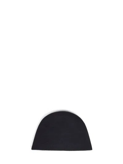 Uma Wang Uk0052-black Cashmere Knit Beanie