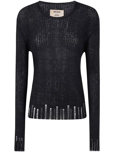 UMA WANG LONG SLEEVES TOP,UK7164 096 UW900 BLACK