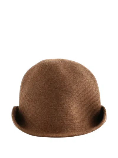 Uma Wang Uma Wool Hat In Brown