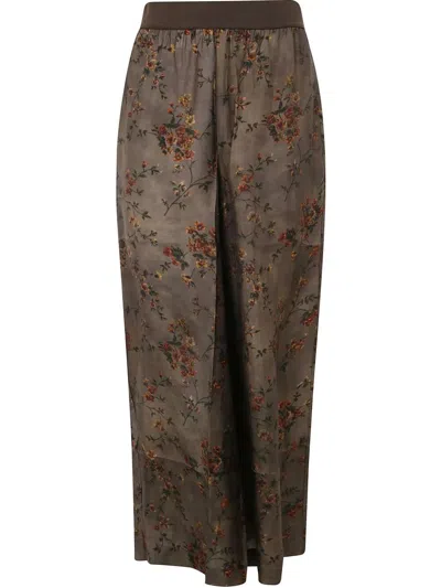 UMA WANG PANSY PANTS,UP3011 096 UW087 GREY RED