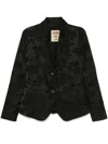 Uma Wang Long-sleeved Suit Jacket In Black