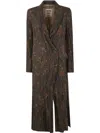 Uma Wang Double-breasted Coat In Brown