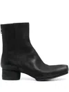 Uma Wang High Ballet Ankle Boots In Black  