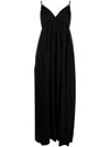 Uma Wang V-neck Empire-line Maxi Dress In Black