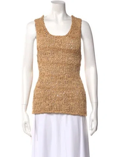 Pre-owned Uma Wang Vintage Silk Top In Neutral