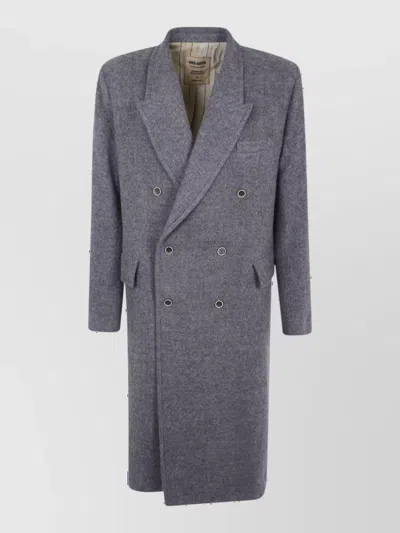 Uma Wang Virgin Wool Coat In Gray