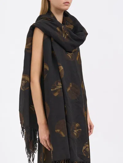 Uma Wang Virgin Wool Scarf In Black