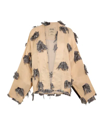 Uma Wang V-neck Cardigan Jacket In Purple