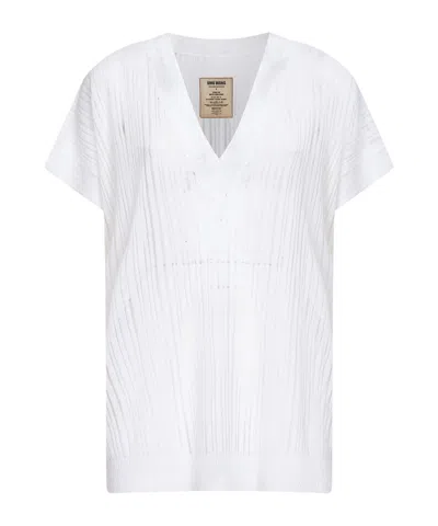 Uma Wang V-neck T-shirt In White