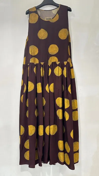 Uma Wang Wave Dot Pattern Dress In Black