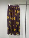 Uma Wang Wave Dot Pattern Skirt In Black