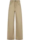 Uma Wang Wide-leg Brown Trousers With High Waist In Brown