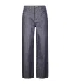 Uma Wang Patch-pocket Straight-leg Trousers In Purple