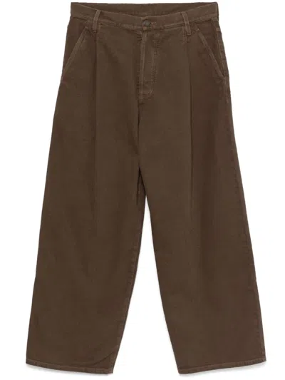 Uma Wang Wide-leg Trousers In Brown