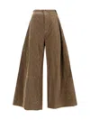 Uma Wang Trousers Straight-leg Button Detail In Brown