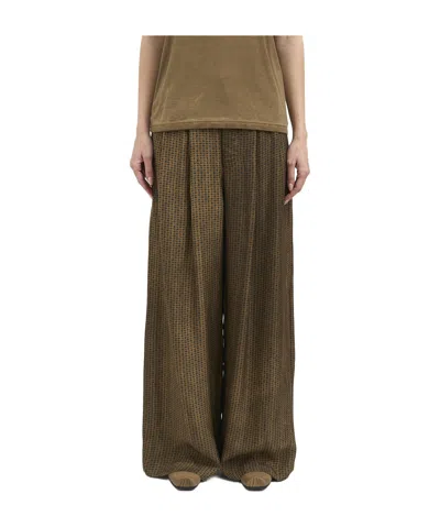Uma Wang Wide-leg Casual Pants In Brown