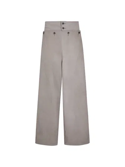 Uma Wang Paulo Wide-leg Trousers In Gray