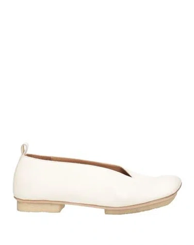 Uma Wang Woman Ballet Flats Cream Size 6 Calfskin In White
