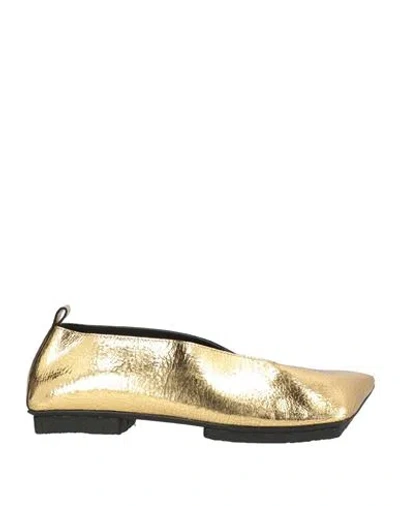 Uma Wang Woman Ballet Flats Gold Size 8 Leather