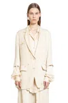 Uma Wang Woman Beige Blazers In Beige