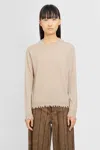 Uma Wang Beige Cashmere Sweater With Distressed Details In Neutral