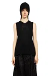 Uma Wang Woman Black Vests In Black