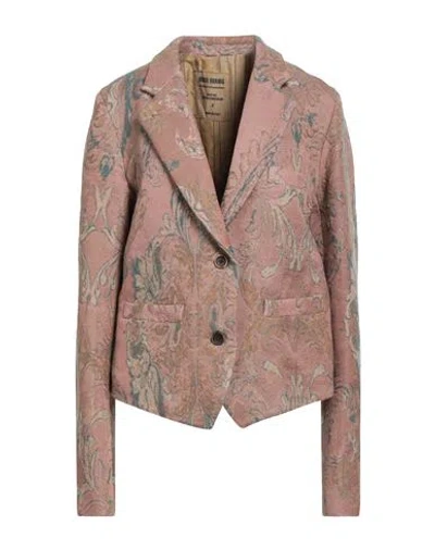Uma Wang Woman Blazer Antique Rose Size S Wool, Viscose, Acetate In Pink