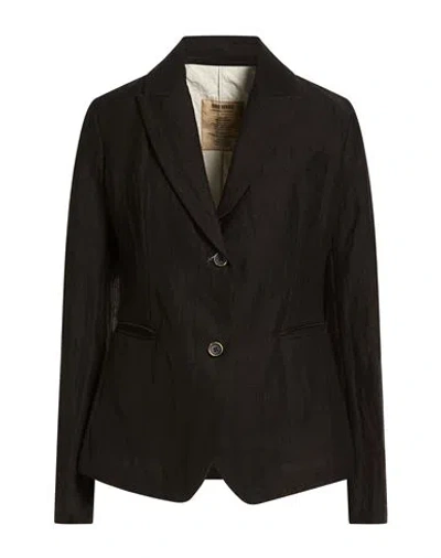 Uma Wang Woman Blazer Black Size S Linen, Polyamide