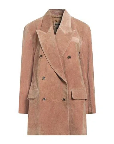 Uma Wang Woman Blazer Camel Size S Cotton, Linen In Brown