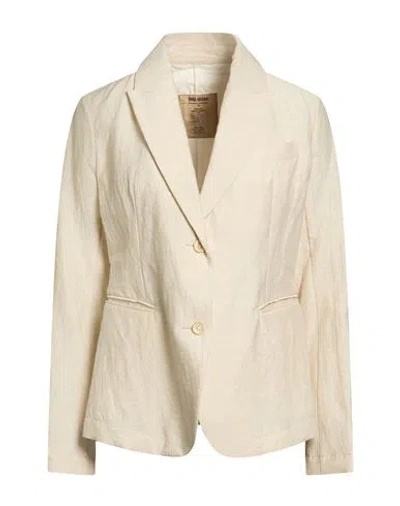 Uma Wang Woman Blazer Cream Size M Linen, Polyamide In White