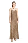 Uma Wang Woman Brown Dresses In Brown