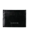 Uma Wang Woman Cardholder Black Size - Cow Leather