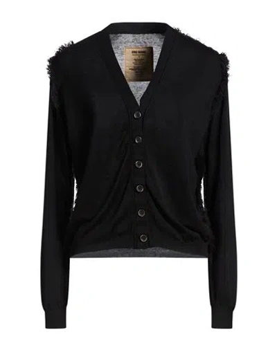 Uma Wang Woman Cardigan Black Size L Cotton, Silk