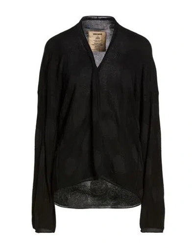Uma Wang Woman Cardigan Black Size M Cotton, Silk