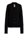 Uma Wang Woman Cardigan Black Size S Wool, Cashmere, Polyamide, Elastane In Black