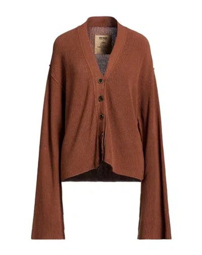 Uma Wang Woman Cardigan Brown Size L Silk
